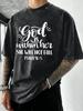 God Is Within Her She Well Not Fall Print Washed TShirt Men Loose Cotton T Shirts Soft ONeck Clothes Beach Vacation Streetwear
