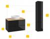 Black Wall-hung Bathroom Cabinet 60x50cm Without Countertop for Modus Washbasin