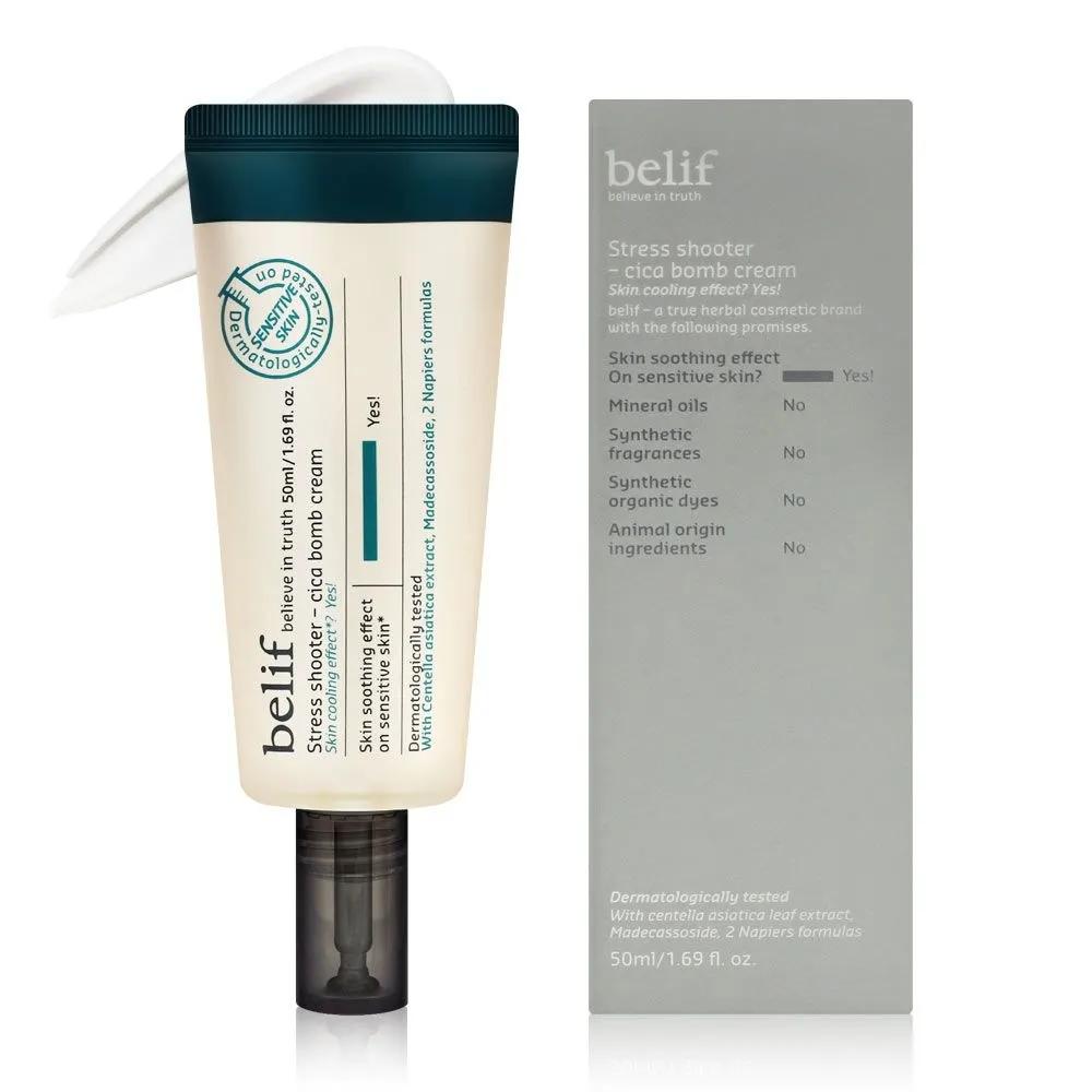 

belif Stress Shooter Cica Balm Cream 50ml Hydration, moisturizing, firming, hypoallergenic Cica cream for sensitive skin