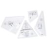 4pcs Quilting Rulers DIY Transparent Acrylic Templates Set for Craft Professional Sewing Gift