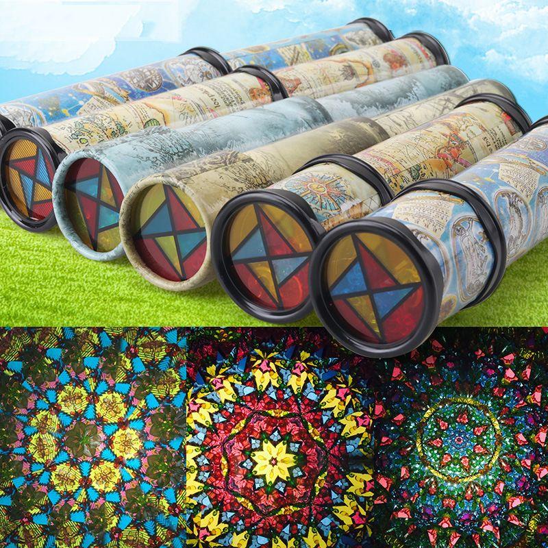 Kaleidoscope Changeable Large Rotating Head Nostalgic Kindergarten Children's Educational Toys Boys and Girls Small Gifts