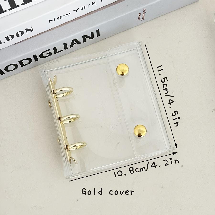 

Mini Double-Button Loose-Leaf Book - Book, Portable | Inner Refill Pouch Included