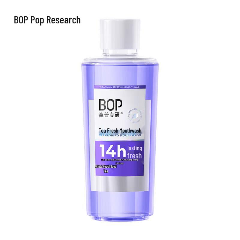 BOP White Peach Iced Tea Fresh Breath Mouthwash