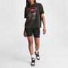 Jordan Heritage Logo Graphic Print Loose Short Sleeve T-Shirt Women Tops Black FB5137-010