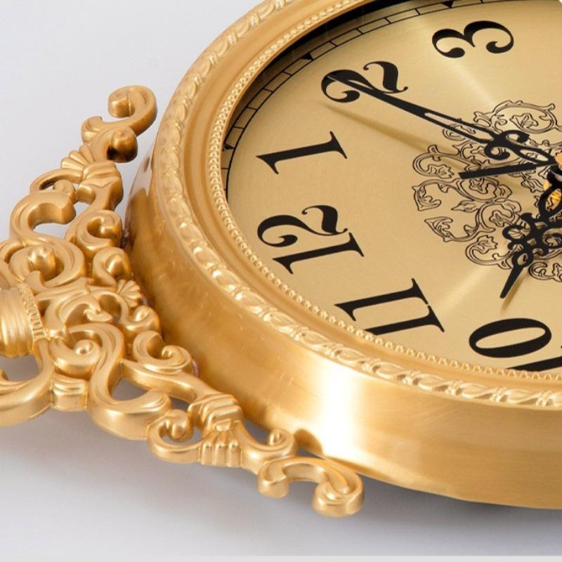 Aesthetic Wall Clock Luxury Elegant Wall Watch Decorative Large Pendulum Clocks Minimalist Silent Vintage Living Room Watches