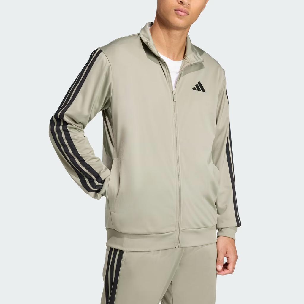 Adidas Sportswear 3-Stripes Knit Sports Stand Collar Jacket Men Jackets JX5506