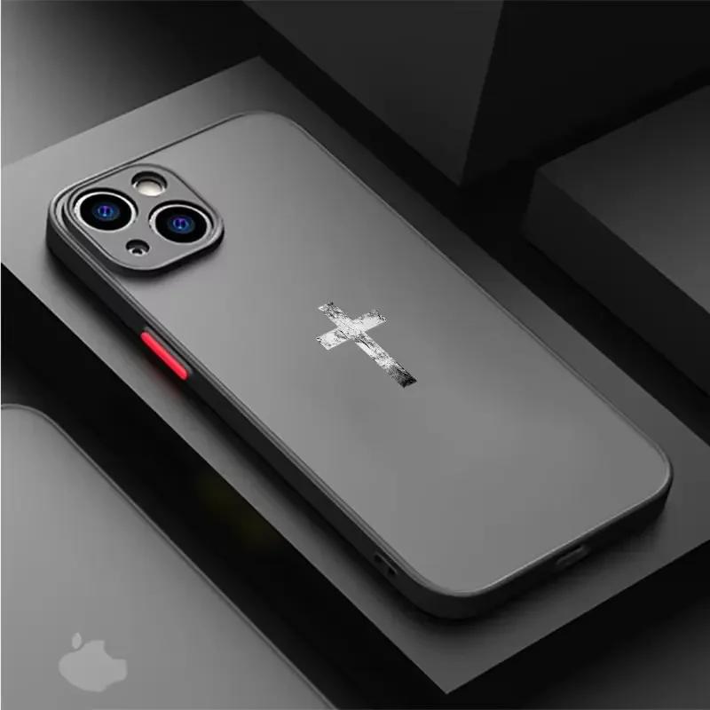 

Стих из Христианской Библии Чехол для телефона Иисуса для iPhone 16 15 14 13 11 12 Pro Max X XS XR 7 8 15 16 Plus SE2 Противоударный чехол iPhone XR