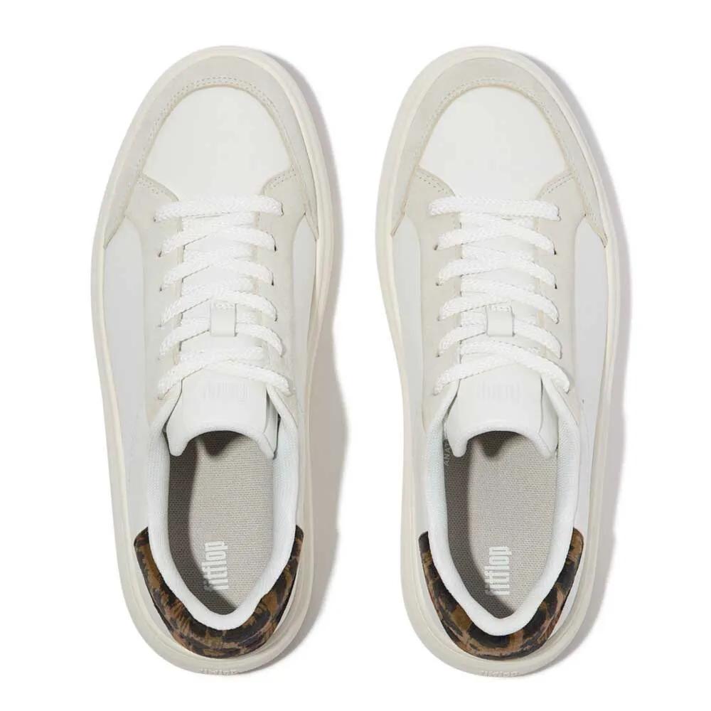 Fitflop RTG Leopard Backtab Leather Sneakers