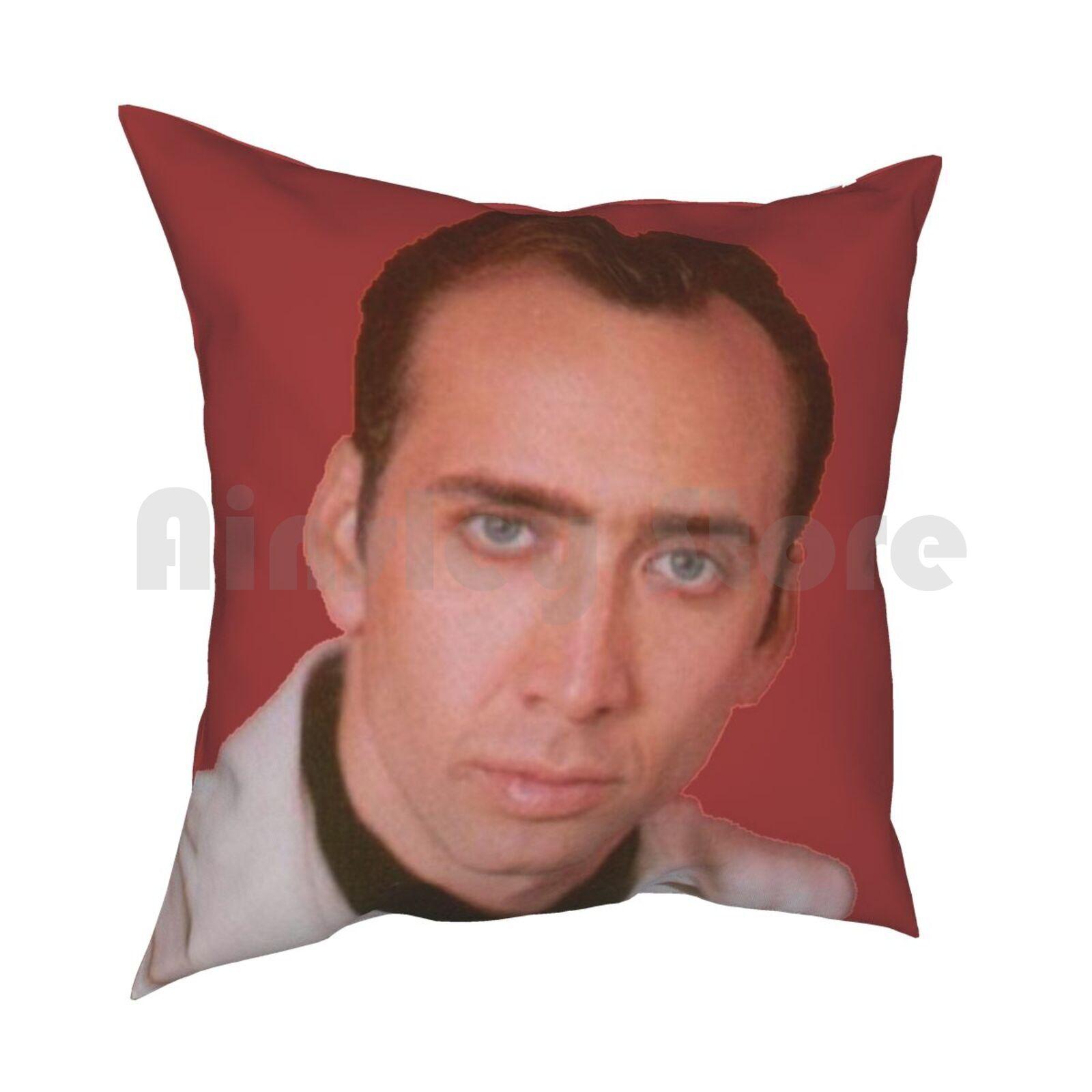 Nicolas Cage Pillow Case Printed Home Soft Throw Pillow Nicolas Cage Nicolas Cage Transparent Beauty Powerful Star 30x30cm 12x12in