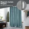 10/1x Magnetické závaží na sprchový závěs Vodotěsná magnetická přezka Magnetický knoflík na ubrus na ledničku Opakovaně použitelné bezhřebíkové klipy na závěsy