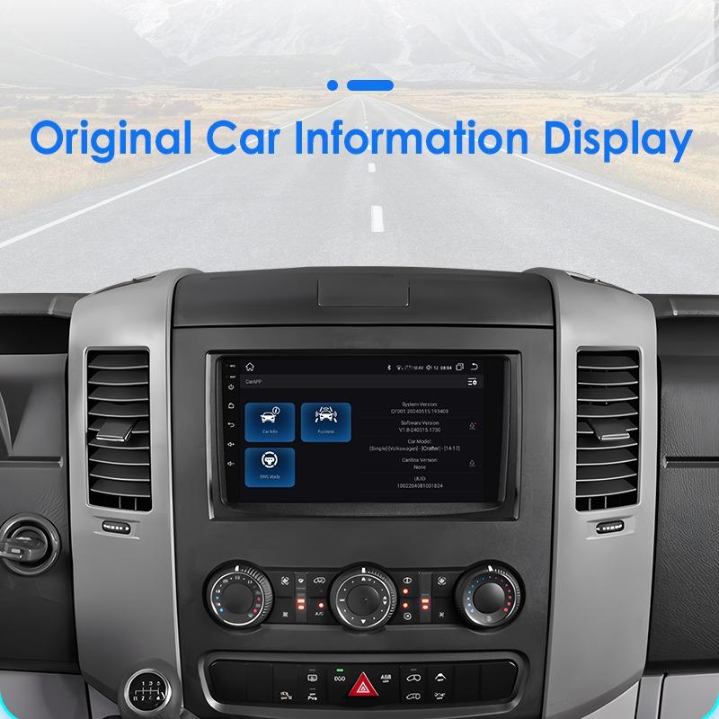 OSSURET Car Radio for Benz Sprinter Volkswagen Crafter 2006 - 2016 Wireless Carplay Android Auto Multimedia GPS Autoradio 360 Cam SWC BT