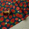 160X100Cm Summer Fruit Twill Cotton Sewing Fabric Strawberry Cherry Flowers Dress Children's Clothing Bag Handmade Diy Cloth