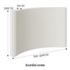 18-Panel Curved Folding Screen Divider – Japanese Style Retractable Wall for Live Broadcasts