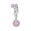 Non-Piercing Butterfly Fake Belly Piercing Butterfly Clip On Umbilical Navel Crystal Fake Piercing Fake Clip Belly Button Rings