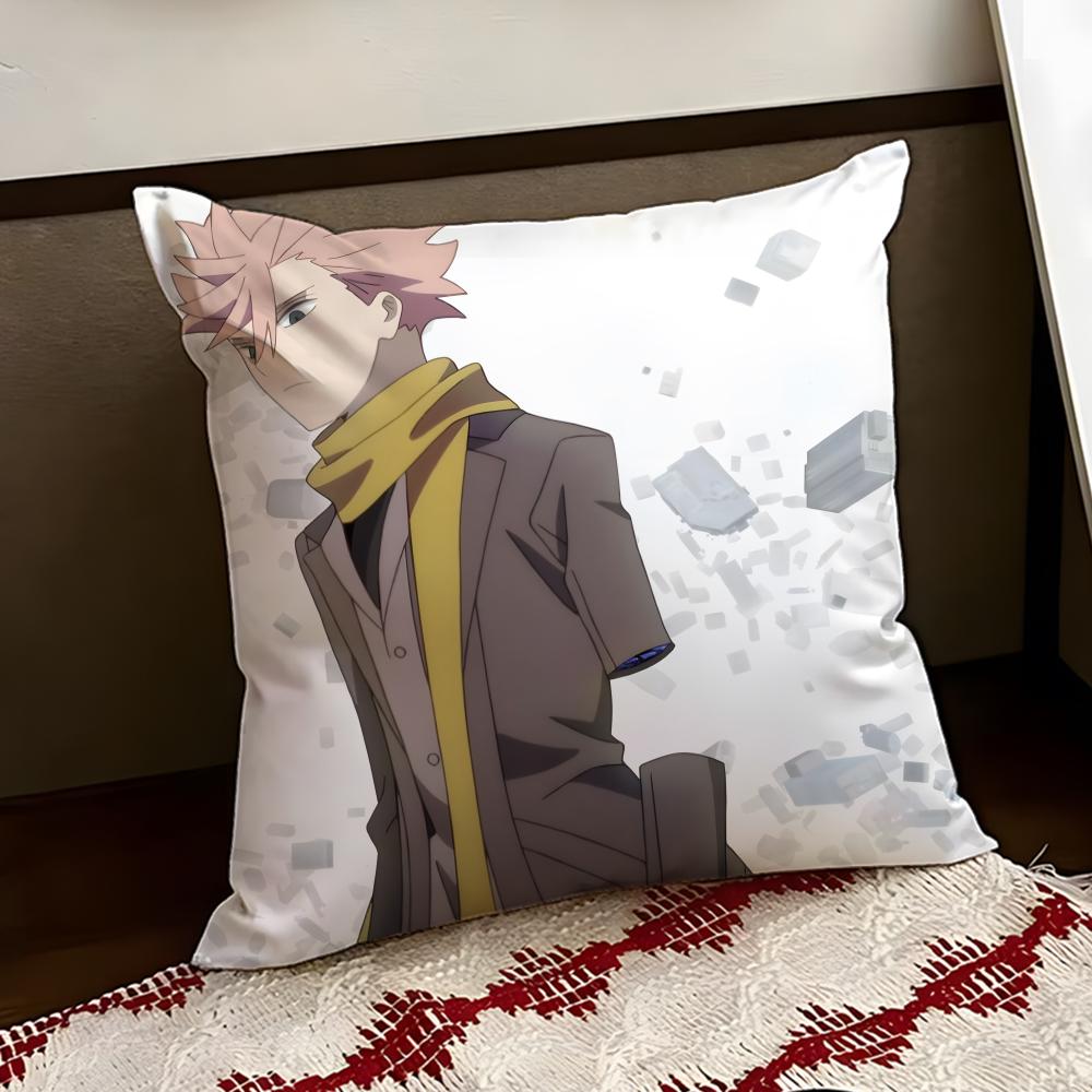 IIDINVADED Anime Cushion Cover Reversible Soft Durable Pillow Cover Home Car MultiScene Use for Daily Comfort