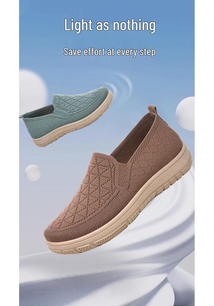 Women's Spring Slip-On Low-Cut Flat Shoes – Versatile, Comfortable Soft Sole Old Beijing Style