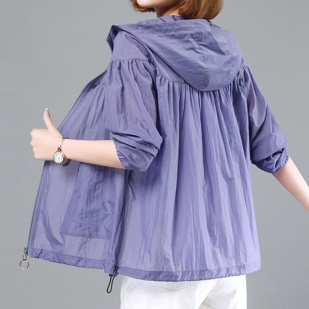 Women's Casual Solid Color Loose Clothing, Fashionable Cardigan Jacket Cardigan Jacket
