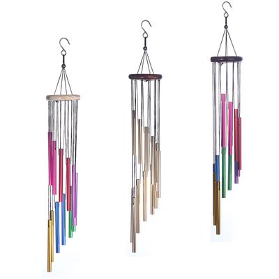 12 Tubes Wind Chimes Pendant Aluminum Tube Metal Pipe Wind Chimes Bells Balcony Outdoor Yard Garden Home Decoration