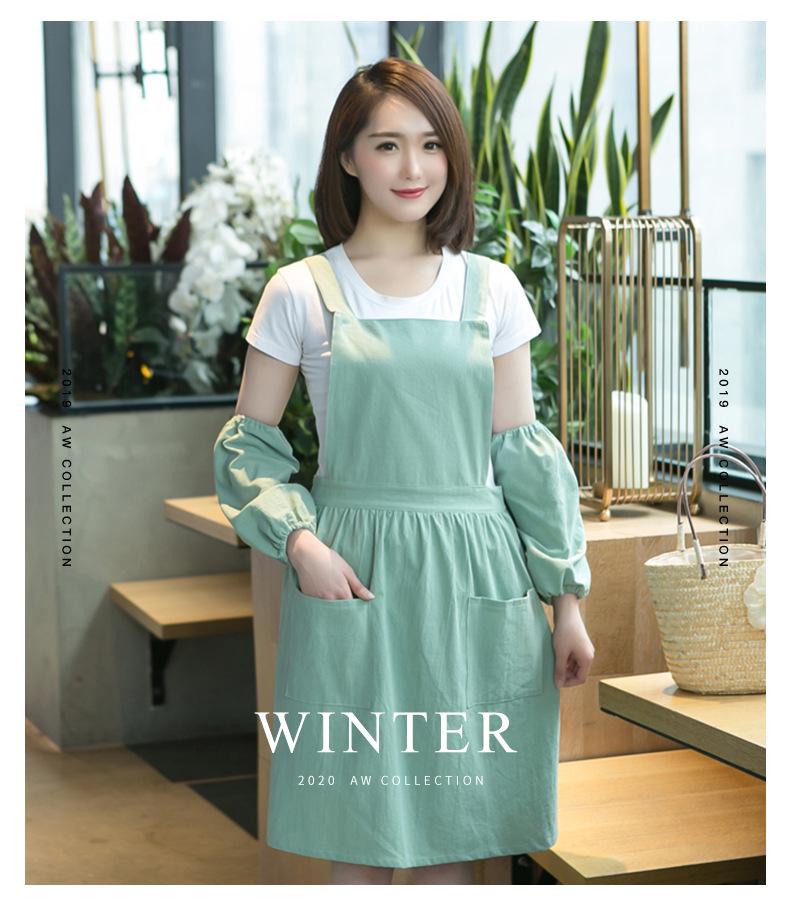 Women's Double-Layer Apron: Fashionable Princess Design for Kitchen or Coffee Shop