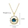 Stainless Steel Sun Pendant Necklace For Women Exquisite and Fashionable Planet Clavicle Chain Girls Party Jewelry Gifts