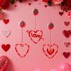 Beautiful Heart Curtain Fairy Light Waterproof Suction Cup Atmosphere Light  Wedding