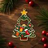 Reusable Manual Bottle Opener Christmas Tree Opener, Metal Beer Cap with Magnet Festive Home Bar Accessory Fridge Sticker, Holiday Kitchen Decor,