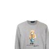 Polo Ralph Lauren Cartoon Print Crew Neck Long Sleeve T-Shirt Men Tops Gray 710828276-003