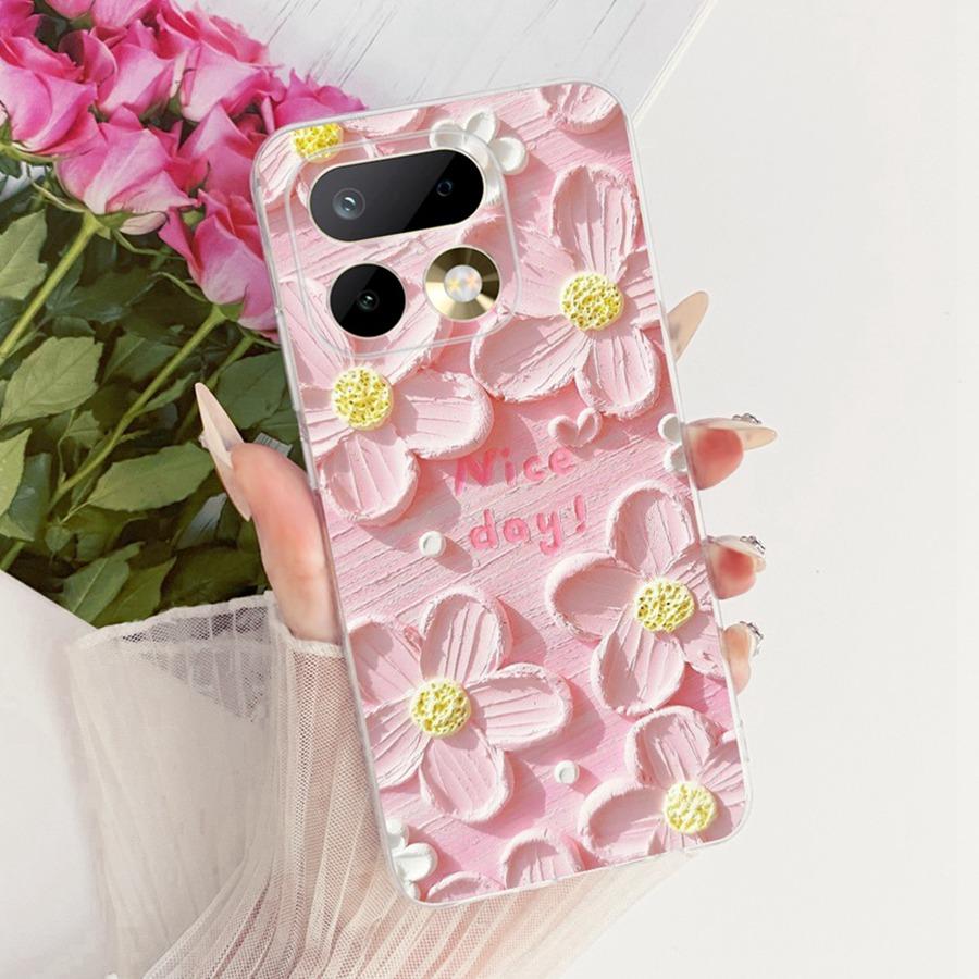 For Realme 16 Pro Case Flowers Butterfly Painted Cover Soft Silicone Casing For Realme16 16Pro 16 Pro+ Plus Phone Case