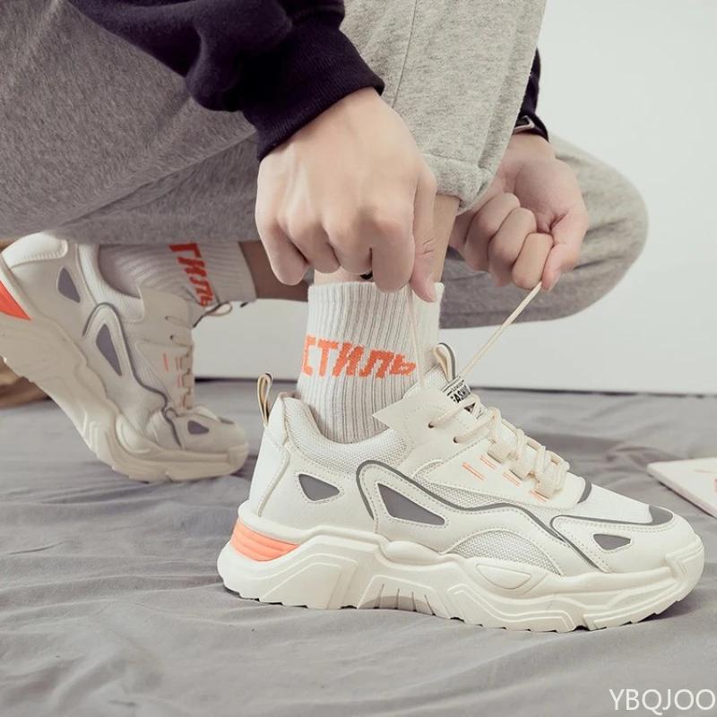 Ladies New Casual Shoes breathable white shoe Thick soled comfort sneakers Trendy versatile Women's shoes Zapatos Mujer