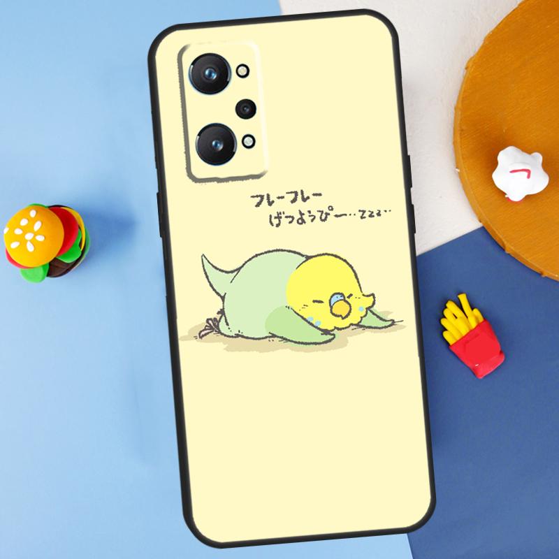Chubby Cockatiel Parrot Bird For Realme 14 13 12 10 11 Pro Plus GT 6 6T 5 GT7 Pro C55 C51 C21Y C25S C67 C75 C53 C61 Case