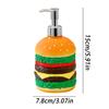Cute Hamburger Shaped Press Soap Dispenser Hamburger Dishwashing Liquid Holder Kitchen Decorative Countertop Soap Dispenser