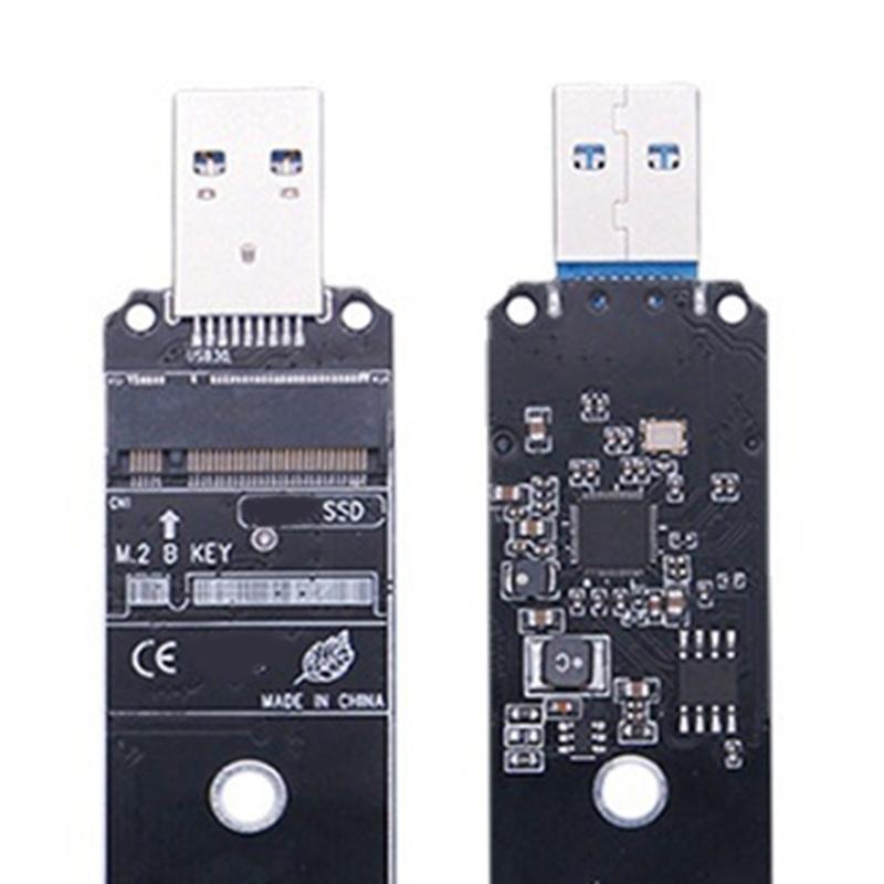 M.2 To USB3.0 Hard Drive Adapter Board Converter Adapter ASM 1153E Chip Converter Card Heat Dissipation Card for PC Desktop