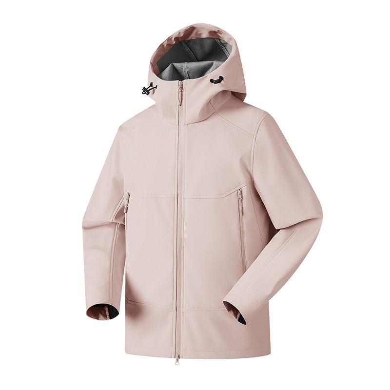 Unisex Softshell Jacket Hiking Camping Outdoor Travel Windproof Waterproof Breathable Hooded Lightweight Fall