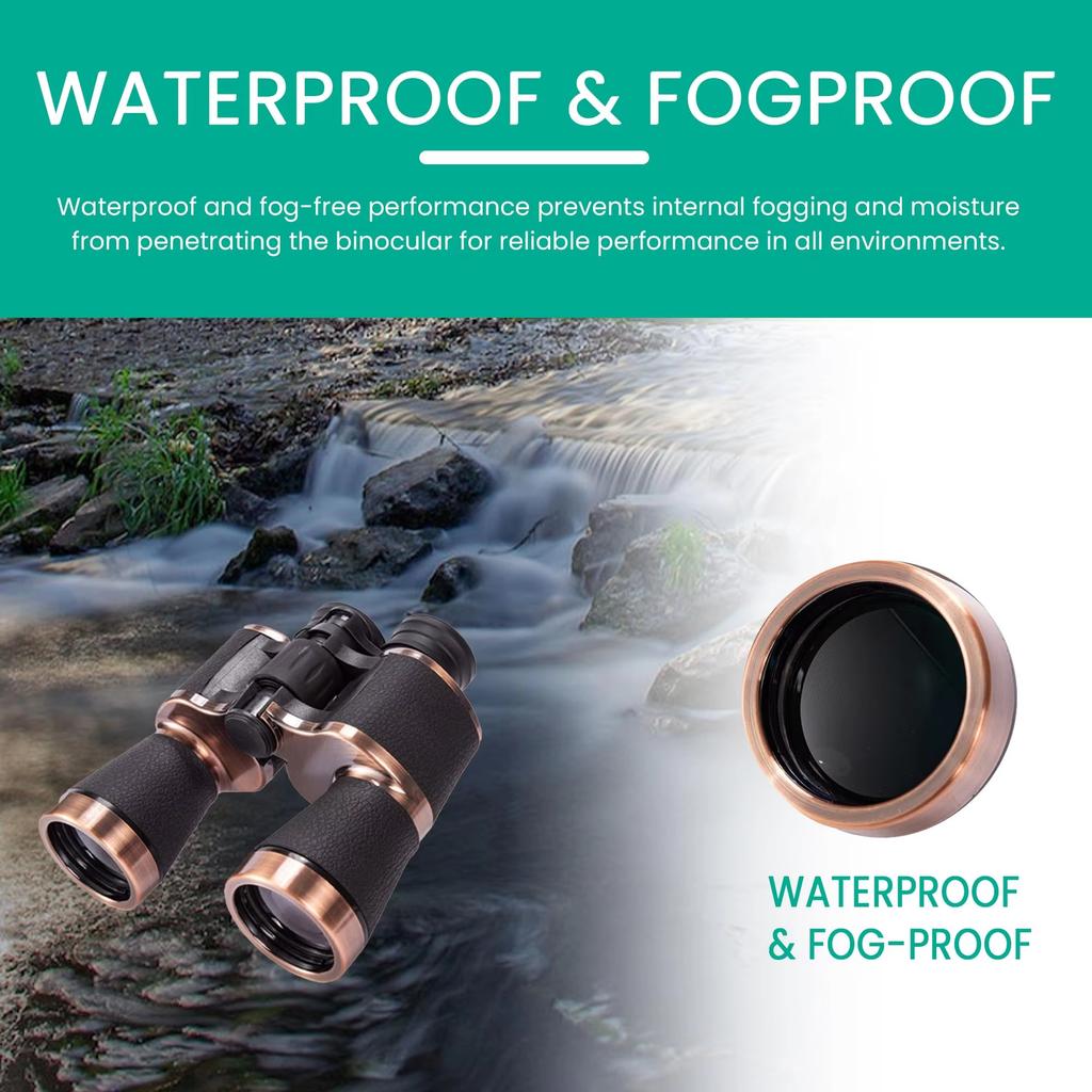 HD Binoculars 20x50 for Adults Professional Waterproof BAK4 Prism Large View Telescope for Outdoor Sport Clear Low Light Vision