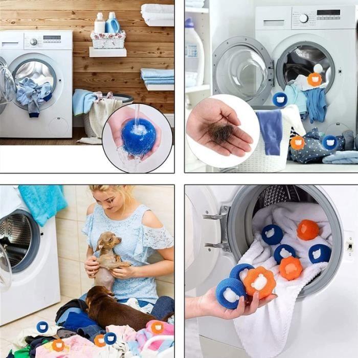 Anti-Lint Ball - OTHERWISE - 8 Pieces - Reusable - Blue - For Washing Machine