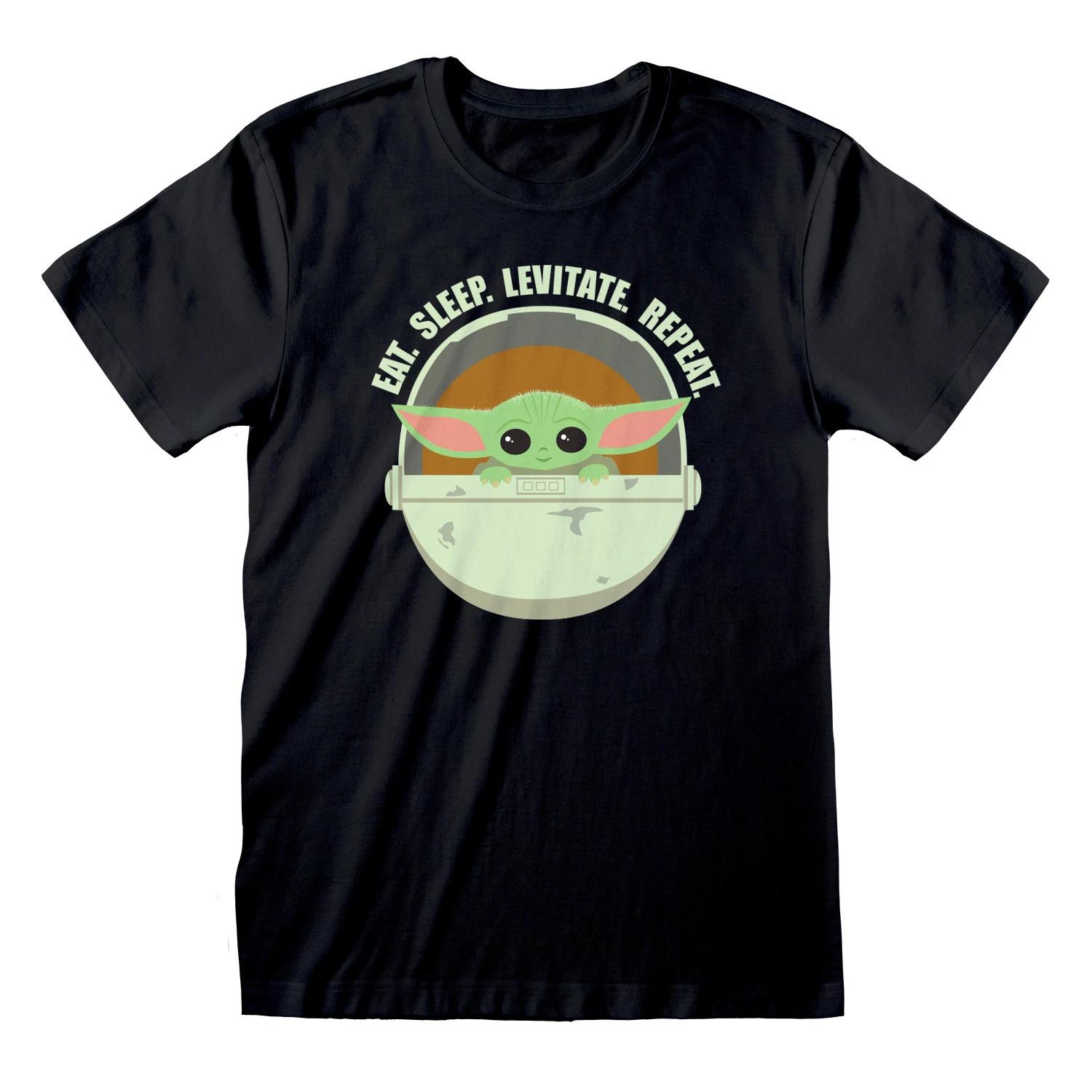 Футболка мужская унисекс Mandalorian Baby Yoda The Child Repeat Official Tee S