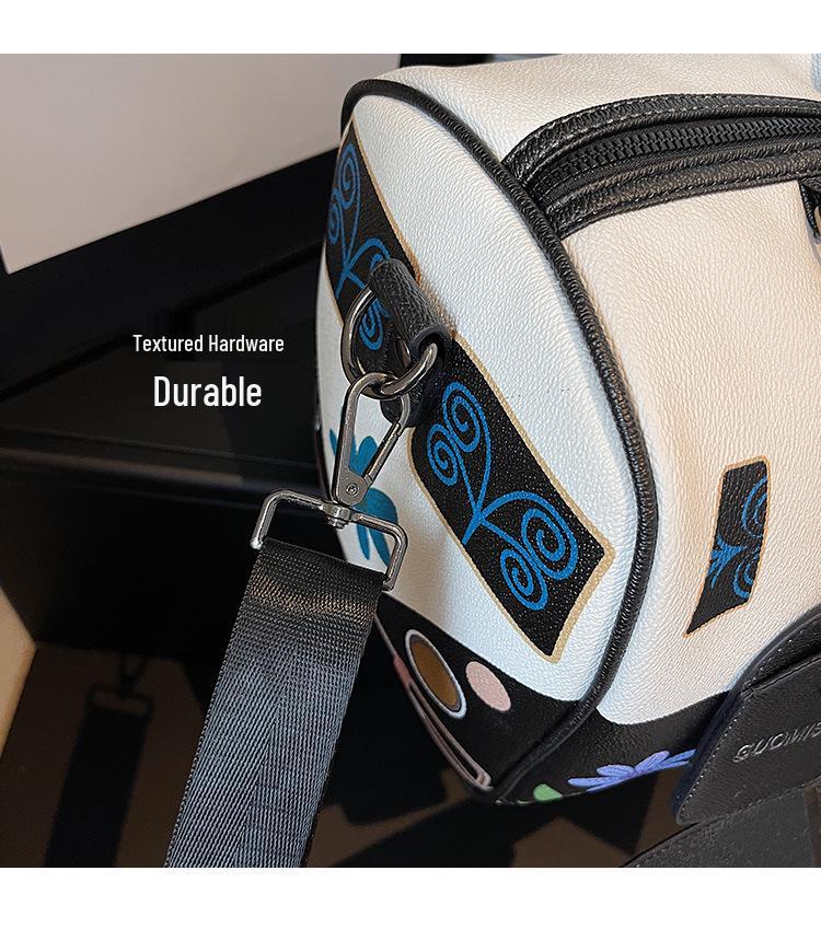 Cross-border Fashion Floral Shoulder Bag 2026 - Large Capacity Travel & Fitness Handbag