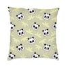 Kawaii Panda Bear Patterns Cushion Cover Sofa Home Decor Animal Cartoon Square Throw Pillow Case 45X45