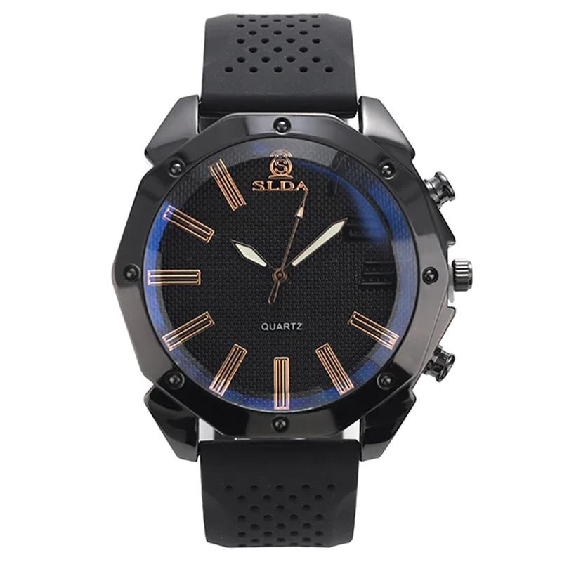 Original Classic Man Watch Silicone Tape Quartz Watch Style Simple Men's Genuine Quartz Watch for Gift Any Scene