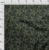 oneOone Cotton Flex Green Fabric Dotted Floral Sewing Material Print Fabric By The Yard 40 Inch
