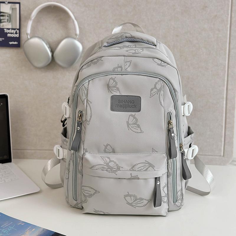 The New Schoolbag Is High-value, Fresh, Sweet and Cute Butterfly Backpack, Lightweight Spring Outing Backpack for Junior High School Students