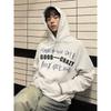 Good Crazy Ballpoint Pen Logo Niche Trendy Brand American Style Autumn and Winter Fleece-Lined Loose Men's Couple Hoodie