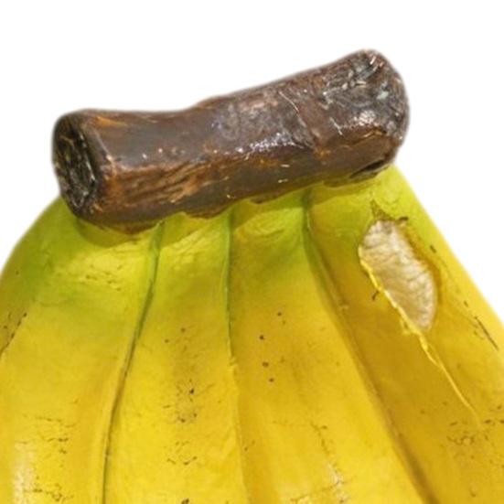 Banana Shaped Resin Bird Feeder Decorative Garden Hanging Ornament with Open Tray Outdoor Wild Bird Feeding Station for Yard Patio