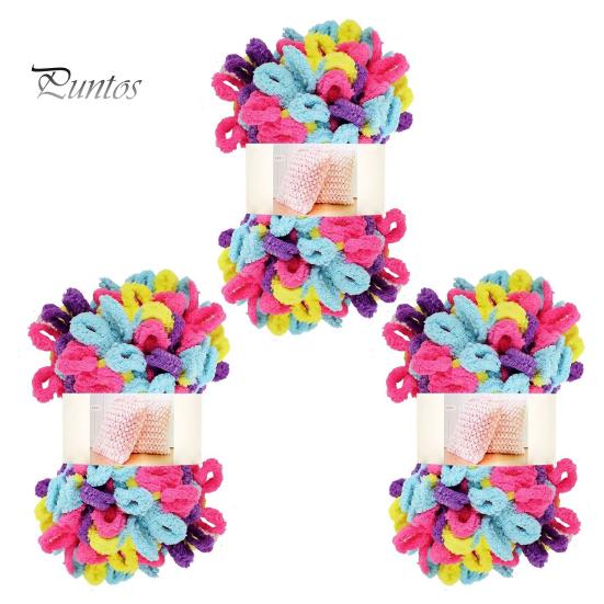 

3 рулона пряжи для вязания на пальцах пряжа для вязания крючком не нужна пряжа пушистая пряжа для вязания на пальцах для начинающих опытных мастеров одеяла для самостоятельного вязания шарфы разноцветный