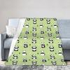 Panda Love Animal Fleece Throw Blankets Valentine's Day Blankets for Bed Office Super Soft Bedspread