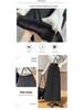 Fluffy Thickened A-Line Wool Skirt for Women - Autumn/Winter 2025, Slimming Mid-Length for Pear Shapes