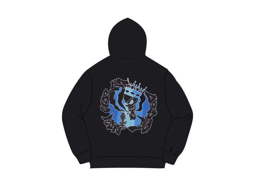Supreme New World Order Hooded Sweatshirt Black M