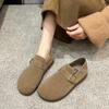 thick-soled all-inclusive thin Ken shoes women's spring and autumn retro one-pedal lazy shoes flat-soled women's shoes