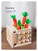 Children's Wooden Educational Toy: Radish Pulling, Bug Catching, Fishing, and Nail Board