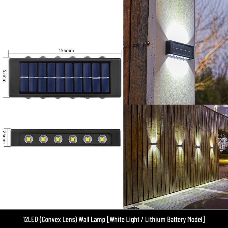 Waterproof Solar Outdoor Wall Light for Garden, Courtyard & Balcony Decoration